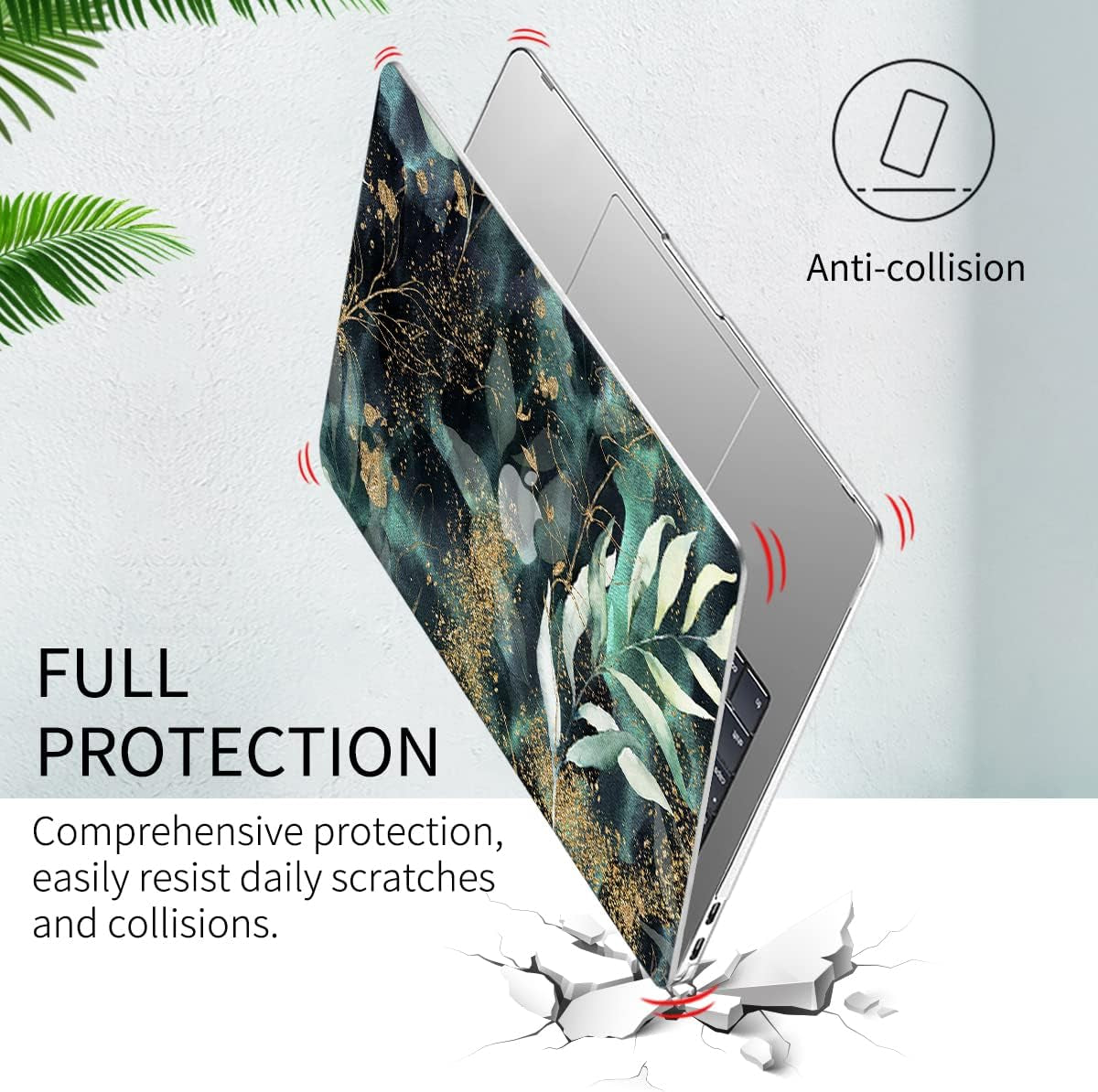 Compatible with Macbook Air 13 Inch Laptop Case 2020 2019 2018 Release A2337 M1/A2179/A1932 ,Colorful Marble Case with Keyboard Cover Skin for Macbook Air 2020 with Touch ID