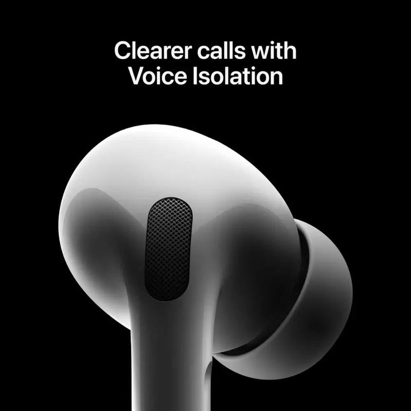 Apple - Airpods Pro 2, Wireless Active Noise Cancelling Earbuds with Hearing Aid Feature - White