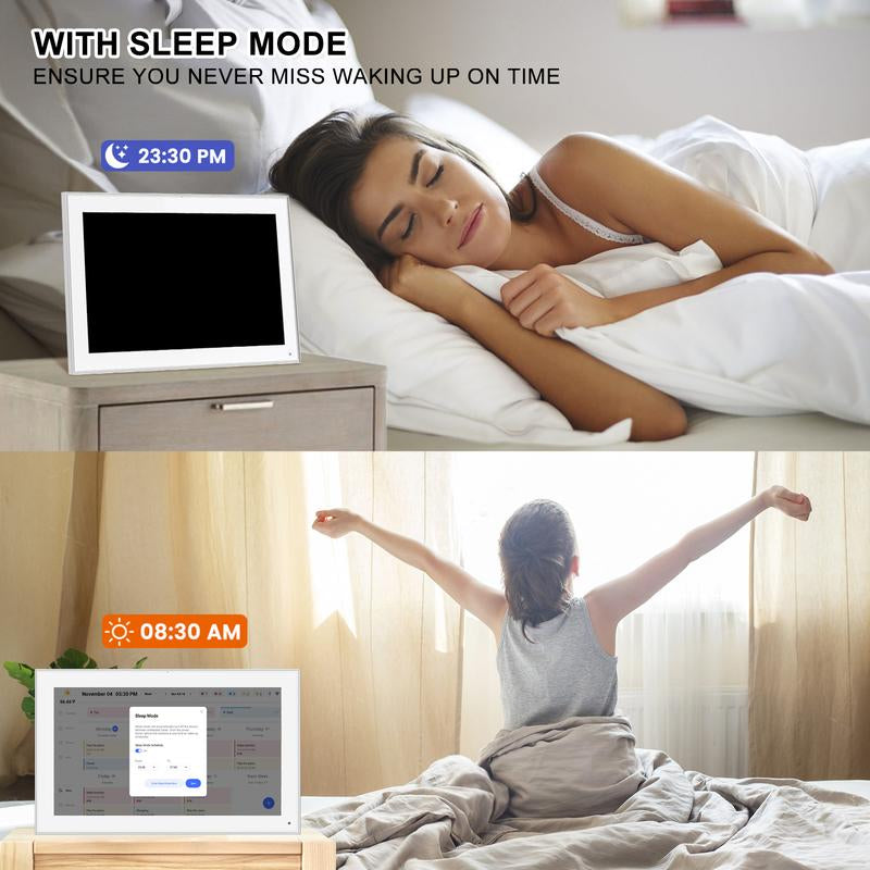 Digital Calendar, 15.6 Inch Smart Digital Calendar Planner & Chore Chart, IPS FHD 1920X1080 Touchscreen Interactive Display for Family Schedules - Share Photos & Videos via APP from Anywhere