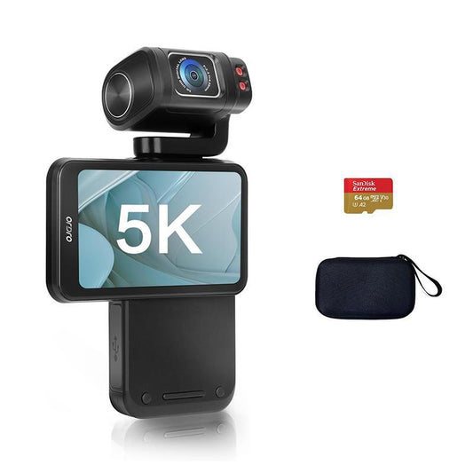 ORDRO M3 Portable Camera with 3.5'' Flippable Touch Screen Digital Camcorder,180° Rotating Lens,3250Mah Battery,Ir Night Vision Function,64G TF Card